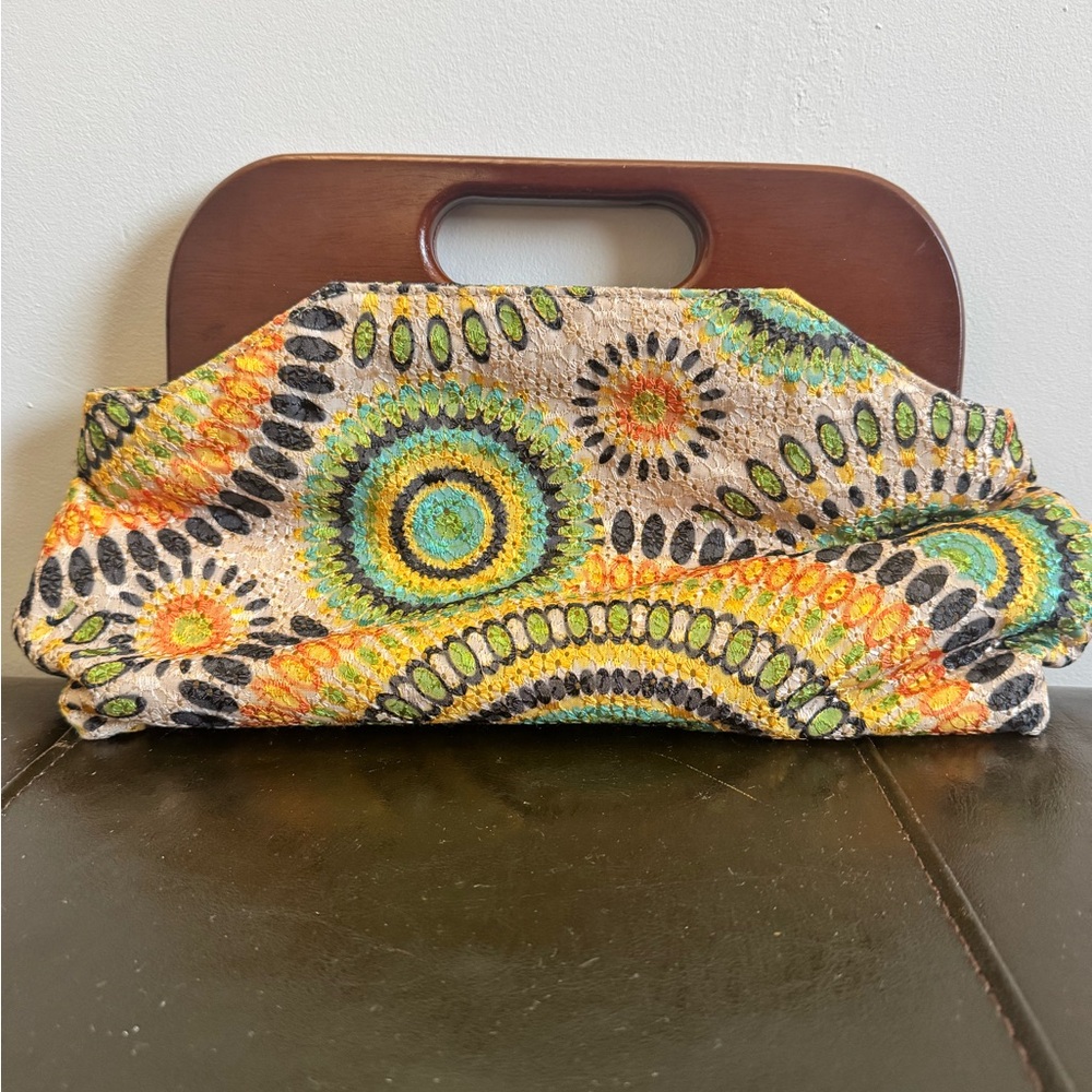 J.Renee Vintage Vibrant Sunburst Clutch